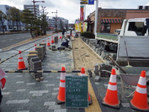 西条停車場線　作業状況2